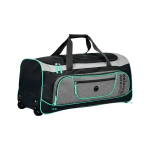 Bolsa de Viagem com Rodinhas Clio Grande Cinza e Preto