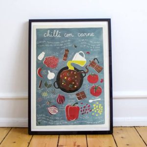 Receita ilustrada ‘Chili com carne’