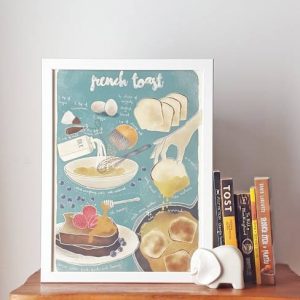 ‘French toast’ receita ilustrada