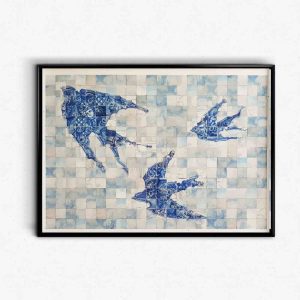 Ilustração ‘Andorinhas de Azulejo’